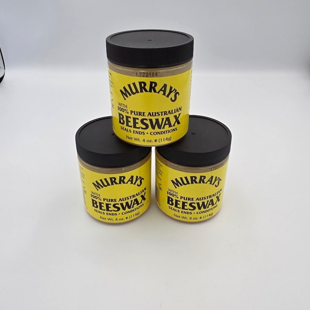3 Pack Murray's Beeswax Australian 100 Percent‎ Pure Seals Ends Conditions Hair